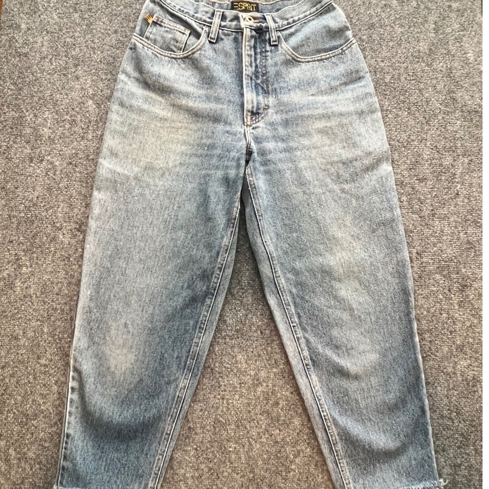 Esprit Vintage High Rise Straight Leg Jeans Womens 9/10 Light‎ Wash USA Made
